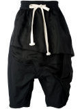 draped drop-crotch trousers