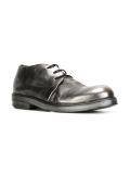 metallic lace-up shoes