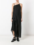 ruffled asymmetric dress