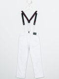 brace detail trousers
