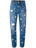 embellished distressed jeans 