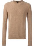 round neck ribbed jumper