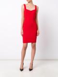 sweetheart neck fitted dress