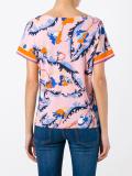 short-sleeve printed blouse 