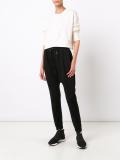 v neck cropped sweatshirt