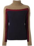 striped panel knit jumper