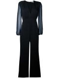 sheer sleeve jumpsuit