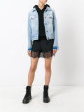 'woman' print denim jacket