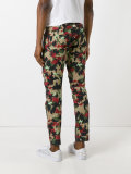camouflage print trousers 