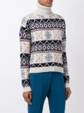 patterned roll neck sweater