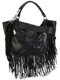fringed hobo bag