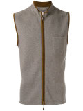 zip up gilet 