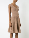 rib knit skater dress