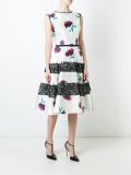 printed flared dress