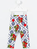 strawberry print trousers