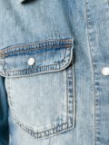 puff sleeve denim shirt