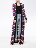 chevron long cardigan