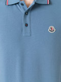 striped trim polo shirt