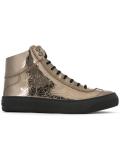 Argyle hi-top sneakers