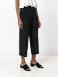 cropped flared trousers