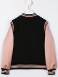 bicolour fleece bomber jacket
