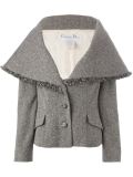 oversize collar tweed jacket