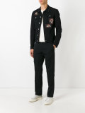 patch-embellished denim jacket