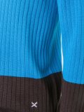 ribbed colour block jumper