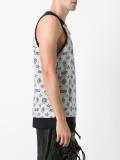 monogram print tank