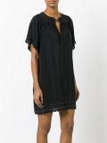 scalloped trim dress