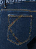 printed waistband slim-fit jeans