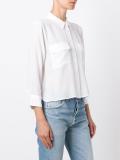 cropped button down shirt