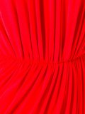 draped detail evening dress