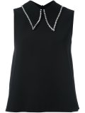 embellished collar top
