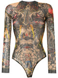 Tatto刺青紧身连体衣