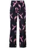 macaw print trousers