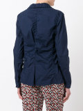 crinkled effect double breasted blazer