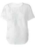 floral jacquard top