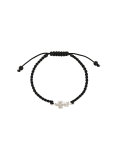 diamond fleur-de-lis string bracelet