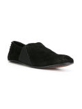 contrast panel loafers 