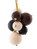 sphere cluster clip on earrings