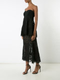 strapless layered dress