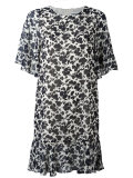 floral drop waist dress