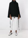 turtleneck flared sleeves jumper