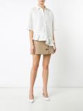 asymmetric ruffle shirt