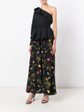 one shoulder ruffled blouse