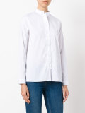 band collar shirt