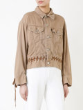 denim lace-up jacket 