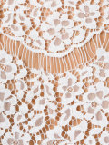 lace and peplum back blouse
