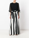 ribbon-tie sleeve blouse